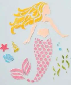 Alternative view of Cake Star Stencil Mermaid