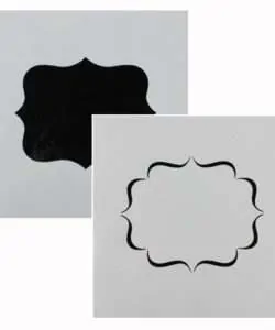 Cake Star Stencil Plaque - 2 Designs