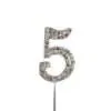 Caketopper strass cijfer 5 bij cake, bake & love 1
