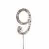 Caketopper strass cijfer 9 bij cake, bake & love 3