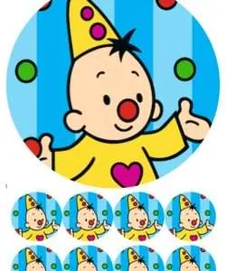 Eetbare Taartprint Bumba - 18 cm rond + 8 cupcake rondjes