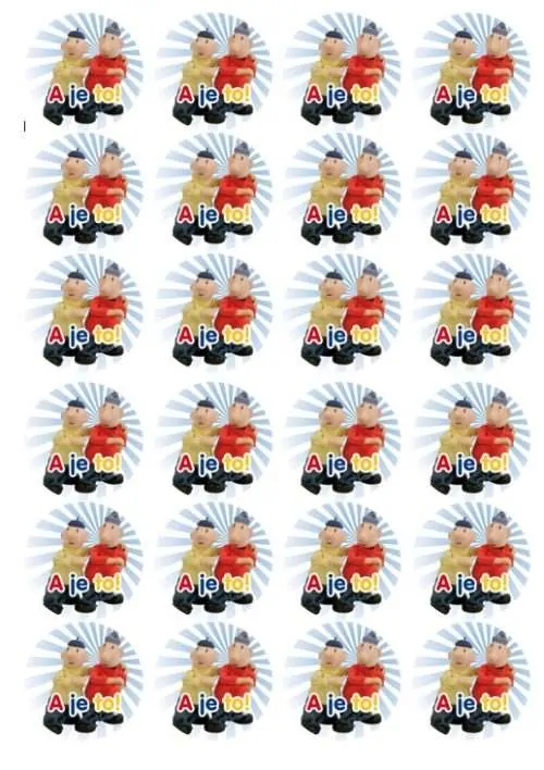 Eetbare cupcakeprint buurman & buurman 1 - 24 cupcake rondjes