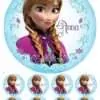 Eetbare taartprint frozen anna - 18 cm rond + 8 cupcake rondjes bij cake, bake & love 2 Eetbare taartprint frozen anna - 18 cm rond + 8 cupcake rondjes bij cake, bake & love 1