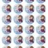 Eetbare cupcakeprint frozen elsa & anna cartoon - 24 cupcake rondjes bij cake, bake & love 3