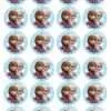 Eetbare cupcakeprint frozen elsa & anna 3 - 24 cupcake rondjes bij cake, bake & love 1