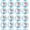 Eetbare cupcakeprint frozen elsa 3 - 24 cupcake rondjes bij cake, bake & love 3