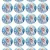 Eetbare cupcakeprint frozen elsa 4 - 24 cupcake rondjes bij cake, bake & love 1