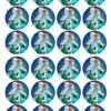 Eetbare cupcakeprint frozen fever - 24 cupcake rondjes bij cake, bake & love 3