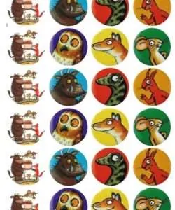 Eetbare Cupcakeprint Gruffalo - 24 cupcake rondjes