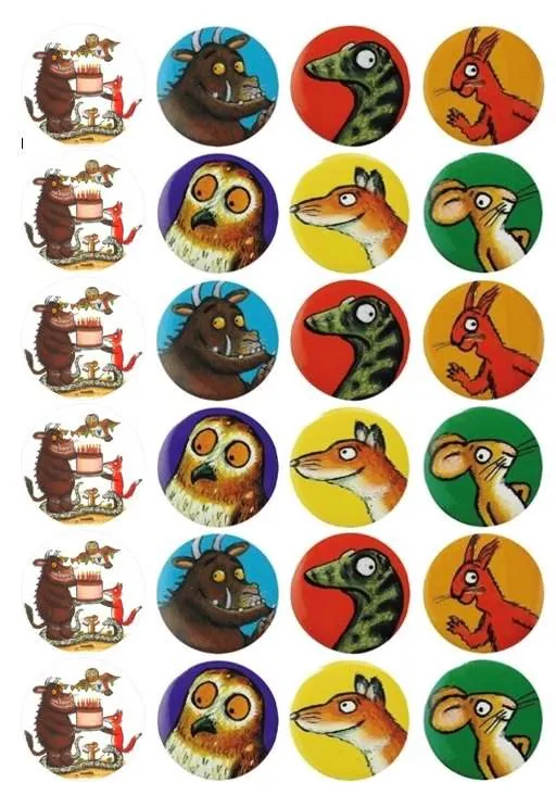 Eetbare cupcakeprint gruffalo - 24 cupcake rondjes bij cake, bake & love 5 Eetbare cupcakeprint gruffalo - 24 cupcake rondjes