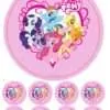 Eetbare taartprint my little pony 2 - 18 cm rond + 8 cupcake rondjes bij cake, bake & love 4 Eetbare taartprint my little pony 2 - 18 cm rond + 8 cupcake rondjes bij cake, bake & love 3