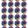 Eetbare cupcakeprint spiderman 1 - 24 cupcake rondjes bij cake, bake & love 1