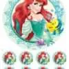 Eetbare taartprint the little mermaid 2 - 18 cm rond + 8 cupcake rondjes bij cake, bake & love 2 Eetbare taartprint the little mermaid 2 - 18 cm rond + 8 cupcake rondjes bij cake, bake & love 1