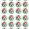 Eetbare cupcakeprint the little mermaid 2 - 24 cupcake rondjes bij cake, bake & love 3
