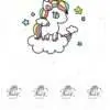 Eetbare taartprint unicorn 1 - 18 cm rond + 8 cupcake rondjes bij cake, bake & love 3