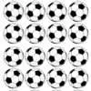 Eetbare cupcakeprint voetbal - 24 cupcake rondjes bij cake, bake & love 1