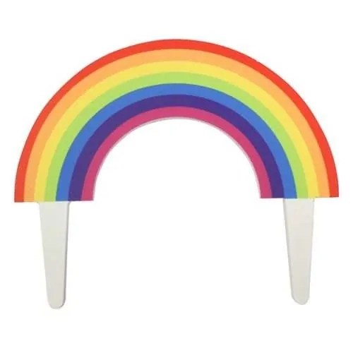 Caketopper regenboog gumpaste