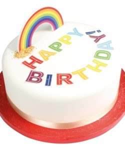 Caketopper regenboog gumpaste bij cake, bake & love 7