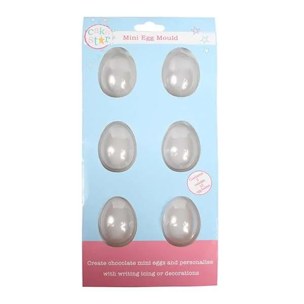 Mini paasei glad mal 50mm 6 stuks bij cake, bake & love 5 Mini paasei glad mal 50mm 6 stuks