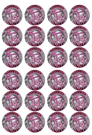 Sweet sixteen 24 cupcakes bij cake, bake & love 5