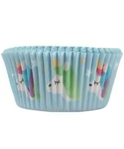Alternative view of Baked with Love Baking cups folie Unicorn & Rainbow