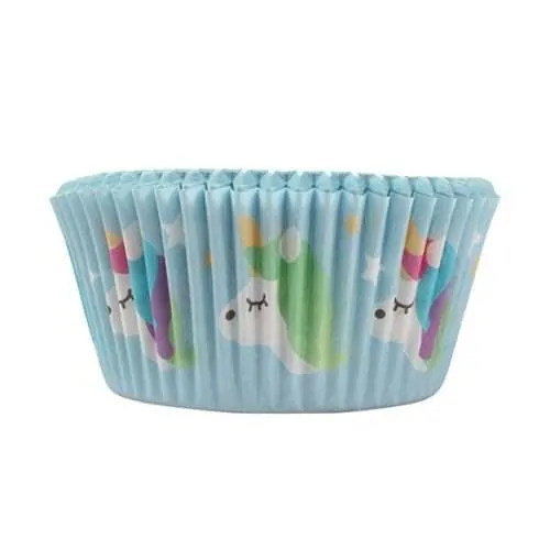 Baked with love baking cups folie unicorn & rainbow - afbeelding 2