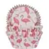 House of marie baking cups flamingo pk/50 bij cake, bake & love 3