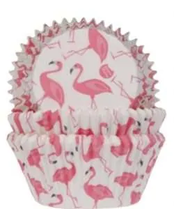 House of Marie Baking Cups Flamingo pk/50
