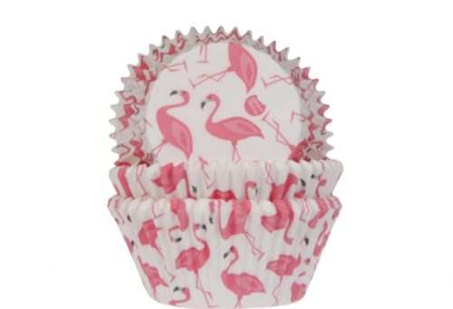 House of marie baking cups flamingo pk/50 bij cake, bake & love 5