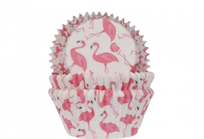 House of marie baking cups flamingo pk/50 bij cake, bake & love 5 House of marie baking cups flamingo pk/50