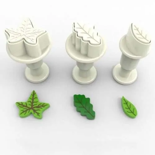 Dekofee mini plungers leaves set/3