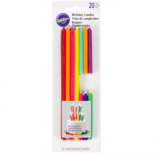 Wilton birthday candles tall & short pk/20