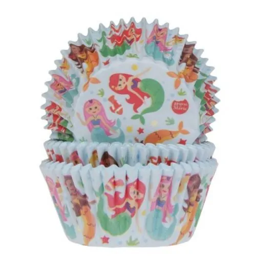 House of marie baking cups zeemeermin pk/50