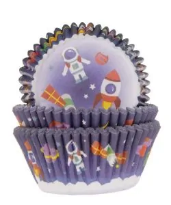 House of Marie Baking Cups Space pk/50