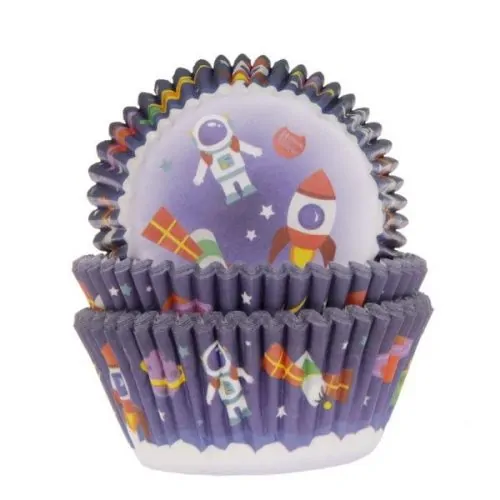 House of marie baking cups space pk/50