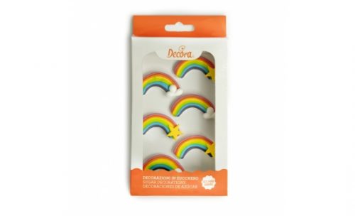 Suikerdecoraties rainbow 6 stuks bij cake, bake & love 5