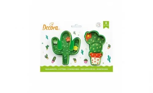 Koekjesuitsteker set cactus