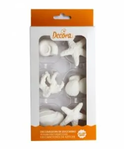 Suikerdecoraties Sea Shells Large 9 stuks
