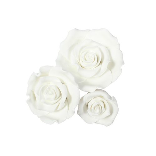 Sugarsoft® roses - mixed pack - wit - 12 stuks