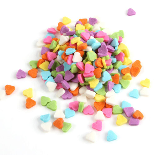 Sprinkley sprinkles - confetti neon hartjes 80 gram bij cake, bake & love 4