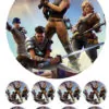 Eetbare taartprint fortnite 1 - 18 cm rond rond + 8 cupcake rondjes bij cake, bake & love 1