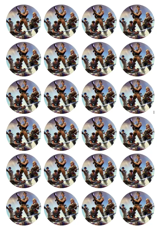 Eetbare cupcakeprint fortnite 1 - 24 cupcake rondjes bij cake, bake & love 5 Eetbare cupcakeprint fortnite 1 - 24 cupcake rondjes