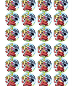 Eetbare Cupcakeprint Woezel en Pip 4 - 24 cupcake rondjes
