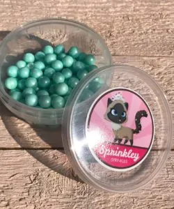 Alternative view of Sprinkley Sprinkles - Parels 9mm 100 gram Blauw