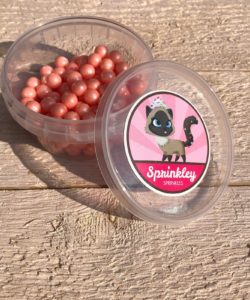 Sprinkley sprinkles - parels 9mm 100 gram roze bij cake, bake & love 6