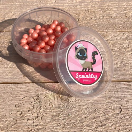 Sprinkley sprinkles - parels 9mm 100 gram roze bij cake, bake & love 5