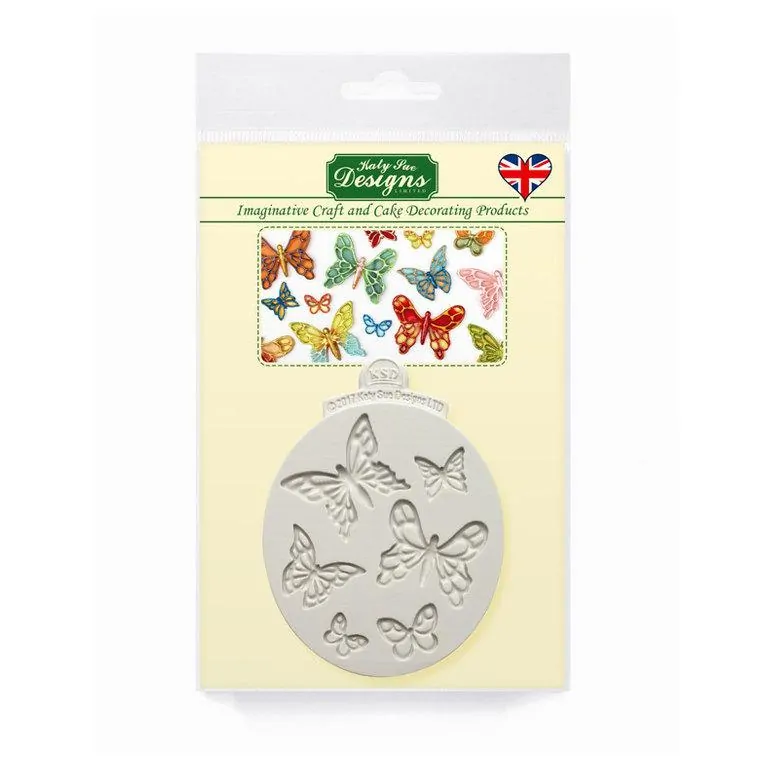 Katy sue siliconen mal - mini vlinders bij cake, bake & love 5 Katy sue design - mini vlinders