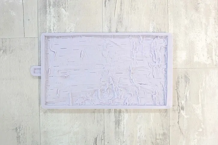 Karen davies mould - rustic birch by alice bij cake, bake & love 4 Karen davies siliconen mould rustic birch by alice