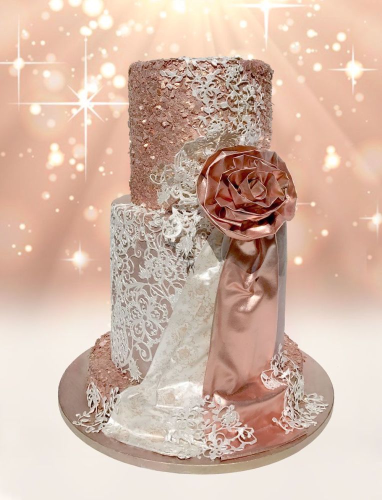 Variant Vanaf daar blok Bestel Crystal Candy Rose Gold Love bij Cake, Bake & Love