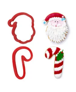 Alternative view of Koekjesuitsteker set Santa Claus en Candy Cane